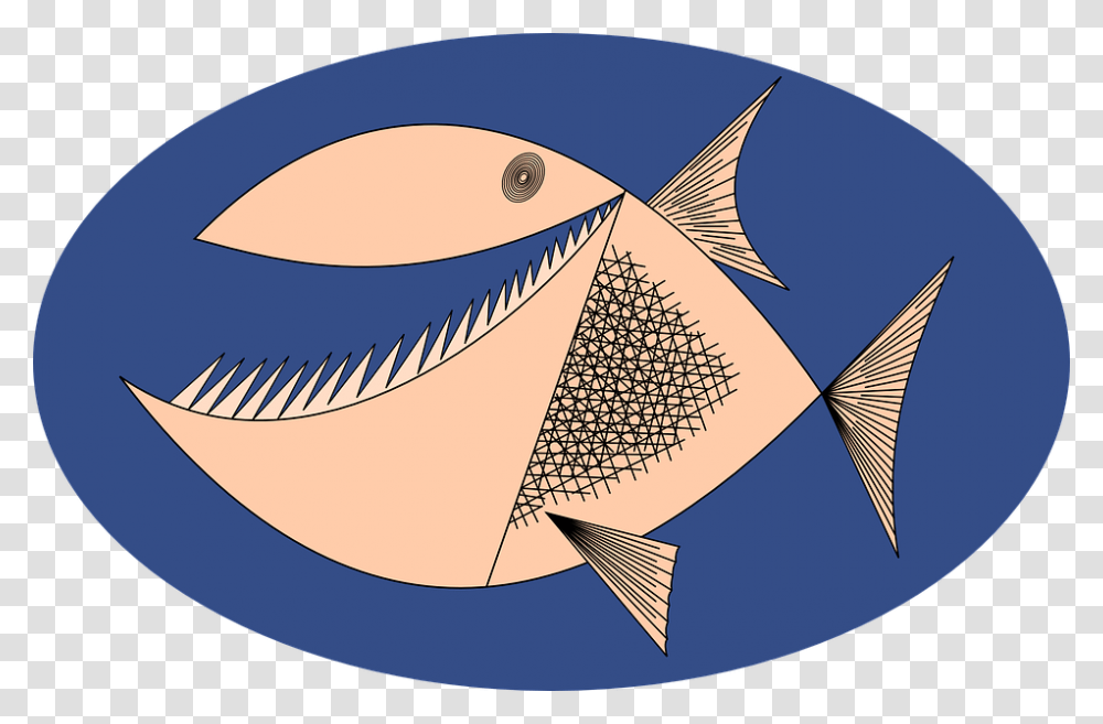 Piranha Angry Fish Hungry Teeth Animal Cartoon Fishmouth Open, Sea Life, Mammal, Clam, Seashell Transparent Png