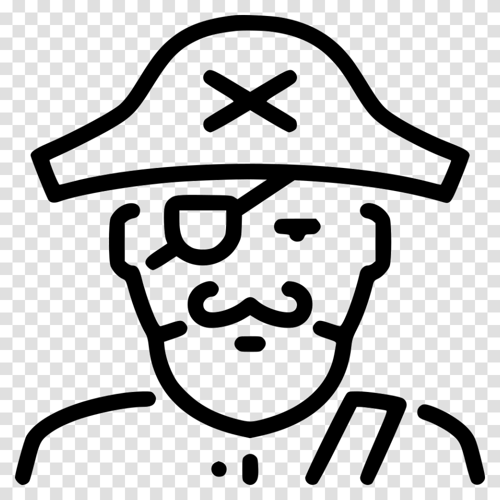 Pirate Ahoy Captain, Stencil, Apparel Transparent Png
