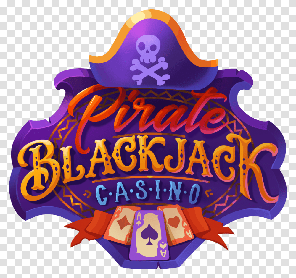 Pirate Blackjack Casino Game Logo By Pack Studio Blackjack Logo, Circus, Leisure Activities, Crowd, Carnival Transparent Png