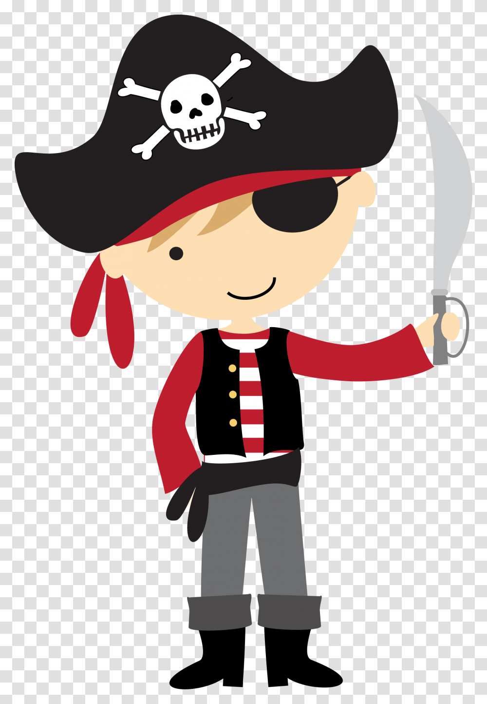 Pirate Boy Telephone Clipart Amp Clip Art Images Cute Pirate Clip Art, Person, Human, Life Buoy, Label Transparent Png