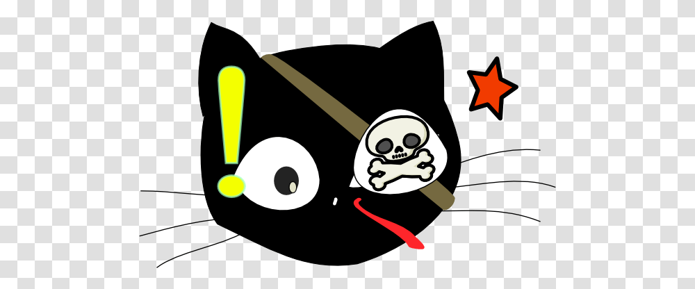 Pirate Cat Clip Art For Web, Stencil, Chef, Halloween Transparent Png