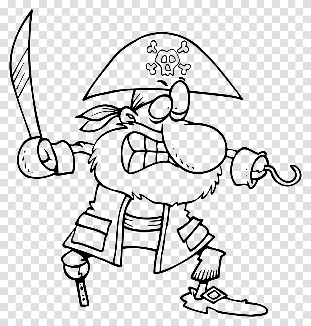Pirate Clip Arts Pirate Outline, Gray, World Of Warcraft Transparent Png
