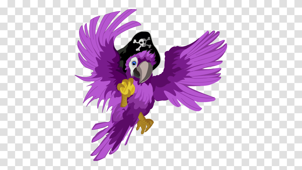 Pirate Clipart Purple, Costume, Bird, Animal, Flying Transparent Png