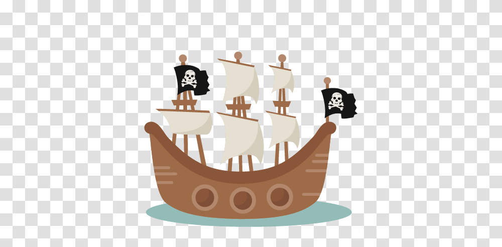 Pirate Clipart Sailboat, Vehicle, Transportation, Gondola, Birthday Cake Transparent Png