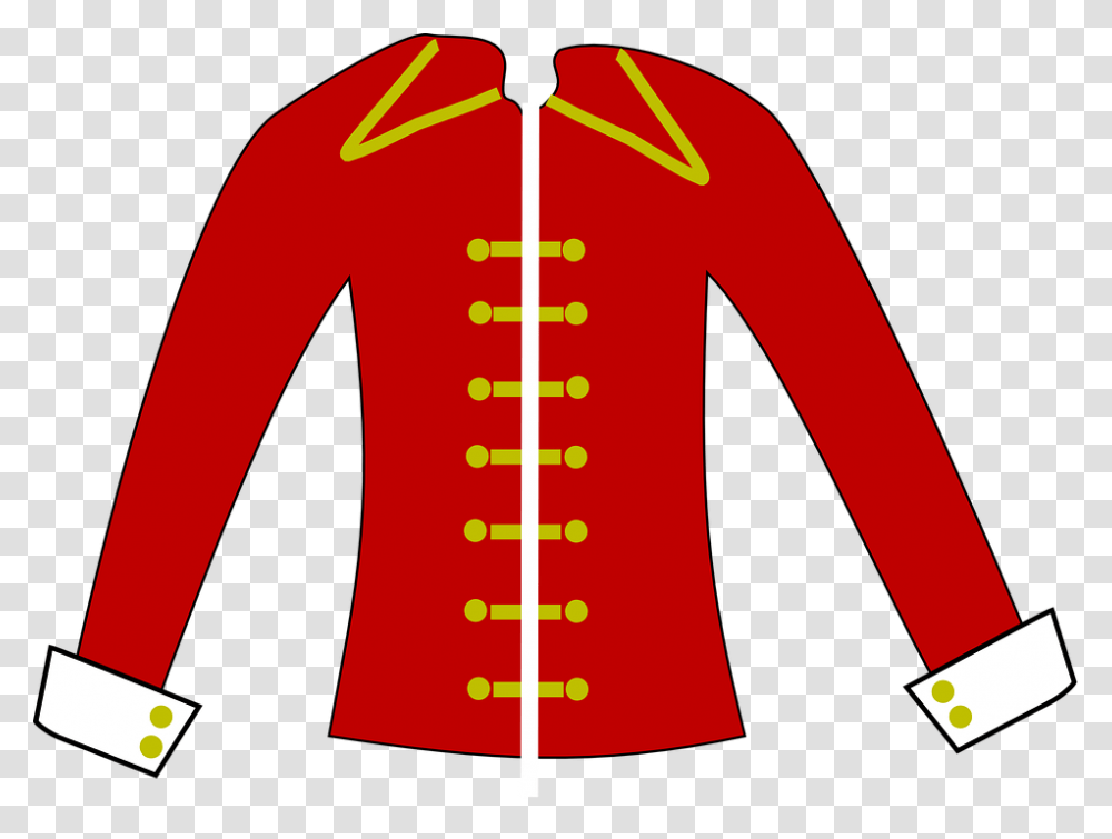 Pirate Coat Clothes Captain Red Ornate Red Coats British Clipart, Apparel, Plot, Corset Transparent Png