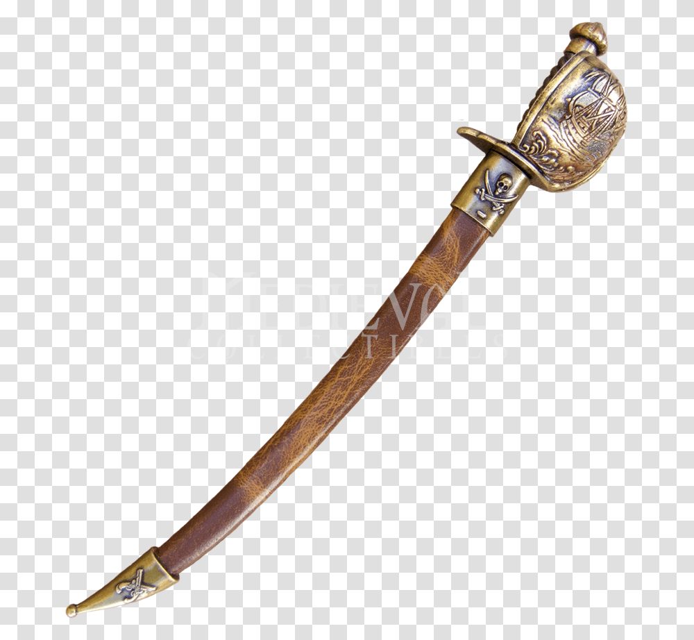 Pirate Cutlass Letter Opener With Scabbard Pirate Sword And Sheath, Blade, Weapon, Weaponry, Axe Transparent Png