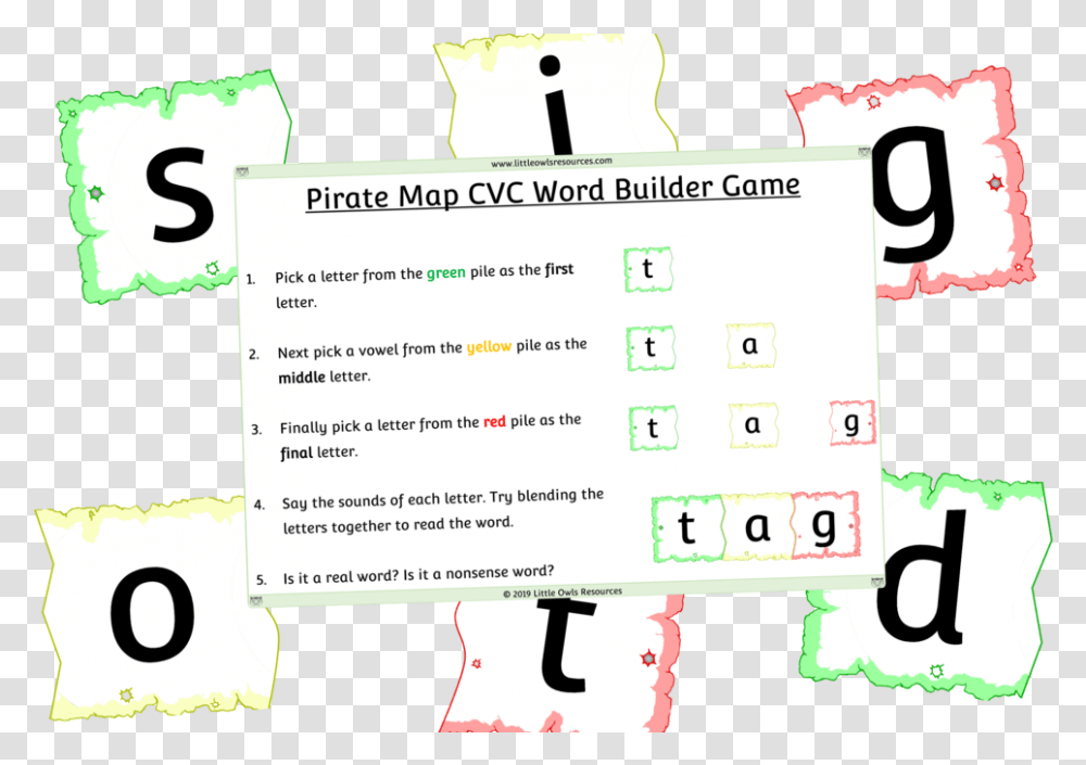 Pirate Cvc Word Builder Cover, Flyer, Poster, Paper Transparent Png