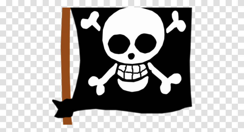 Pirate Flag Clipart Kid Friendly Pirate Flag, Stencil Transparent Png