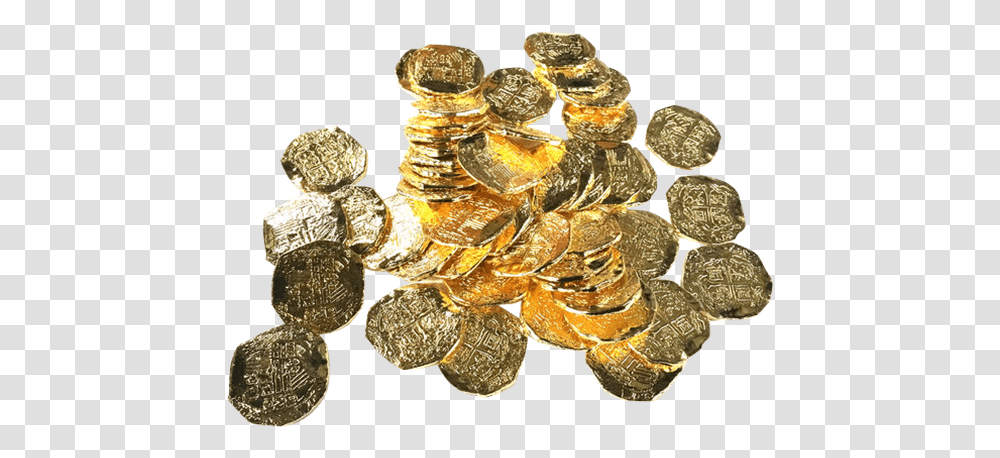 Pirate Gold Pirate Coin Treasure Art, Money, Crystal, Chandelier, Lamp Transparent Png