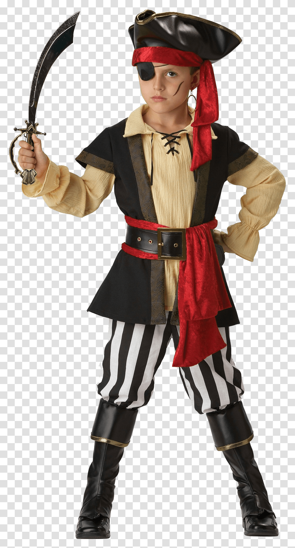 Pirate Halloween Costume For Boys, Person, Human, Apparel Transparent Png