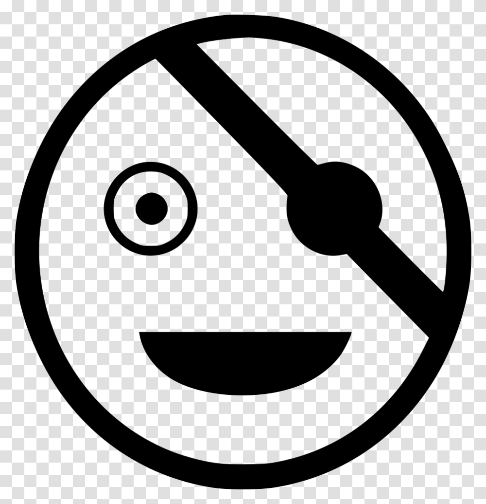 Pirate Happy Smiley Journey Feeling Fine Circle, Analog Clock, Wall Clock, Stencil Transparent Png