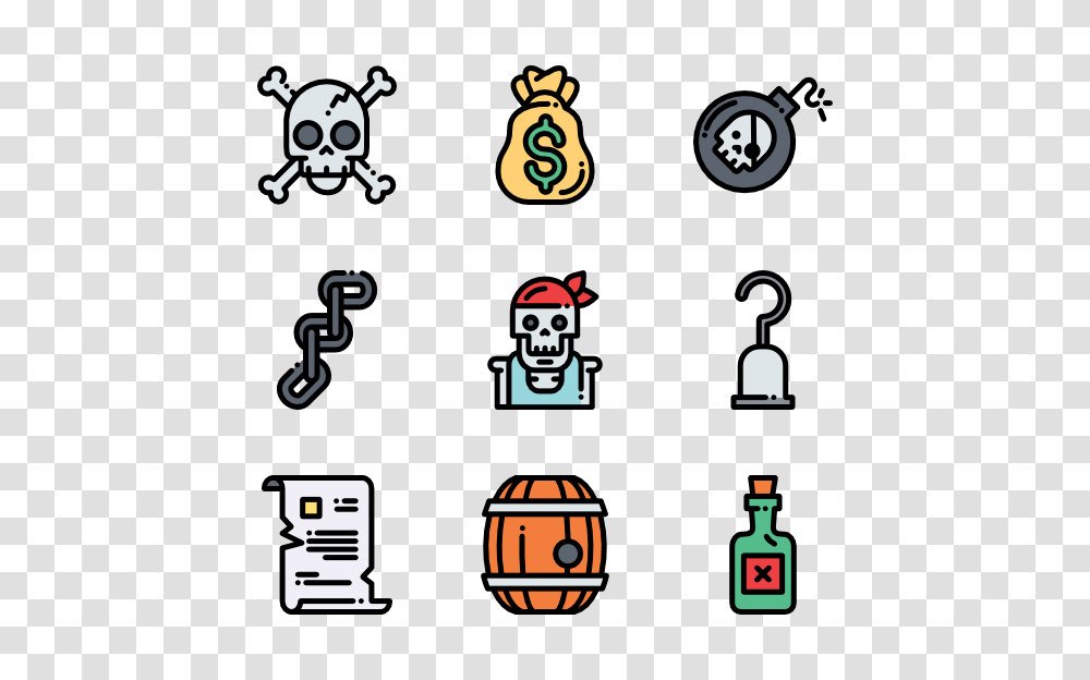 Pirate Icons, Number, Alphabet Transparent Png