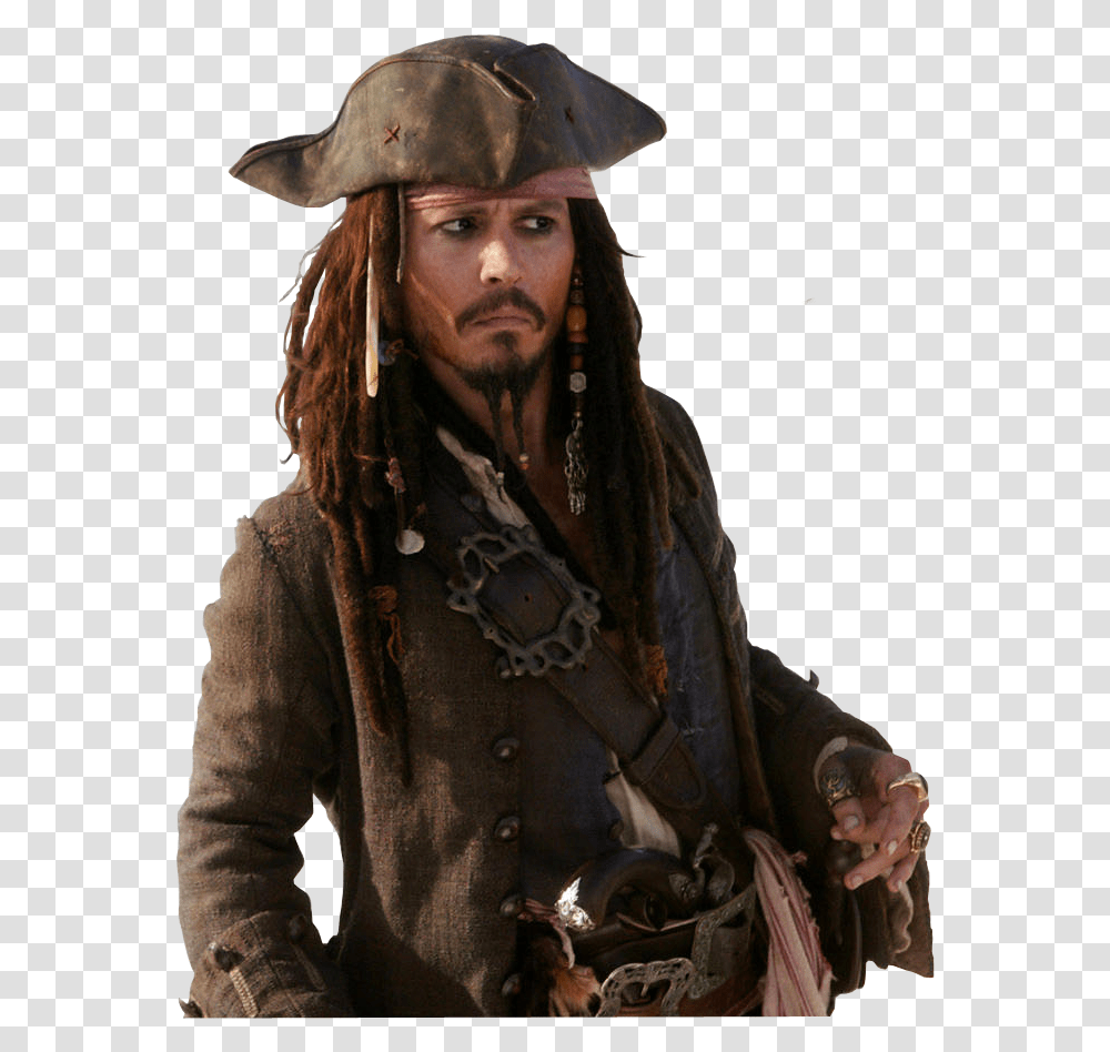 Pirate Image Captain Jack Sparrow, Person, Human, Hat Transparent Png