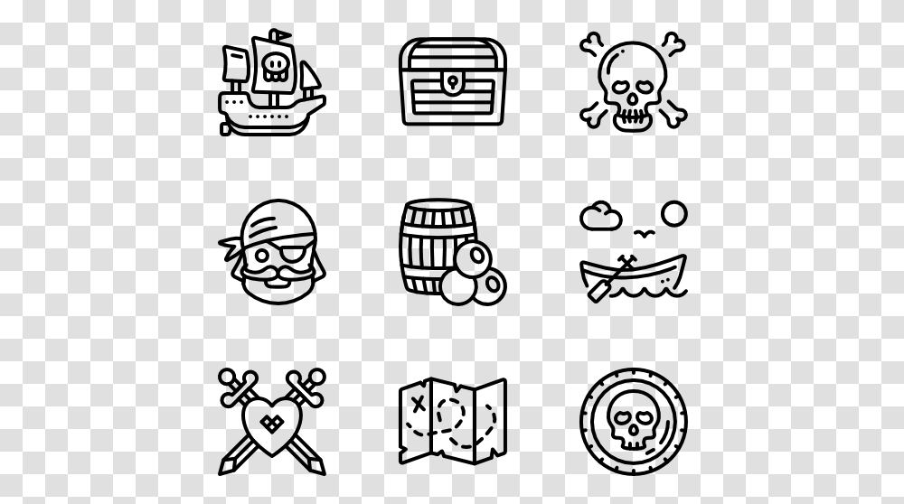 Pirate Life Food Icons, Gray, World Of Warcraft Transparent Png