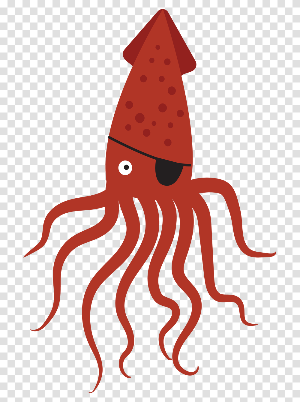 Pirate Octopus Svg Cut File, Sea Life, Animal, Invertebrate, Food Transparent Png