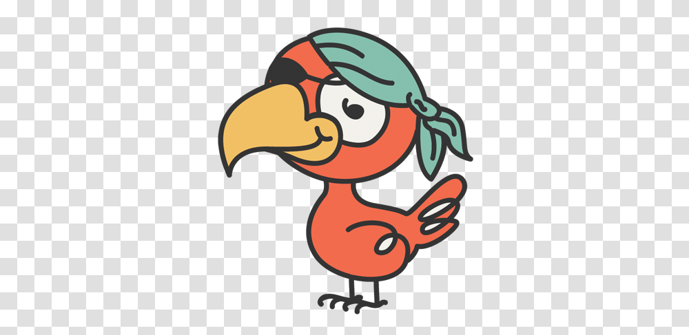 Pirate Parrot Kids Sticker, Bird, Animal, Angry Birds Transparent Png