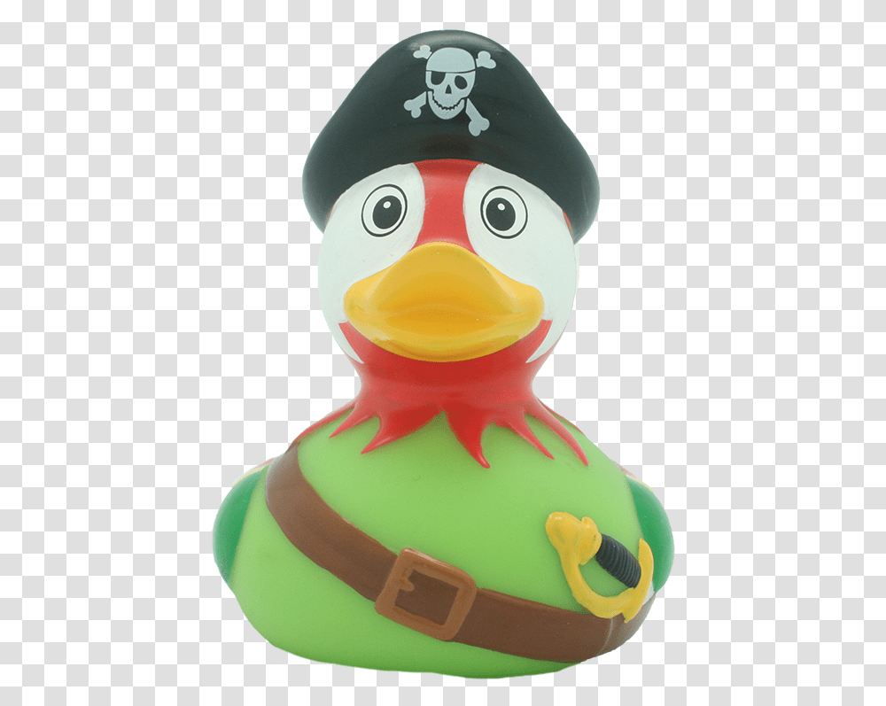 Pirate Parrot Rubber Duck By Lilalu, Bird, Animal, Toy, Snowman Transparent Png