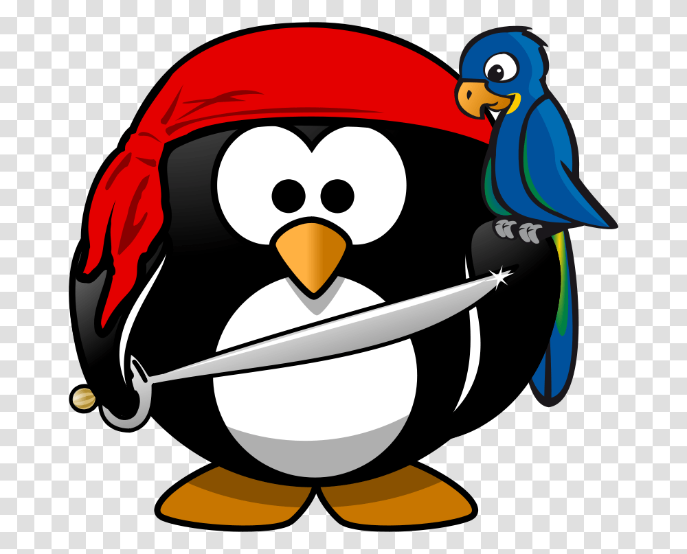 Pirate Penguin, Animals, Bird, Helmet, Angry Birds Transparent Png