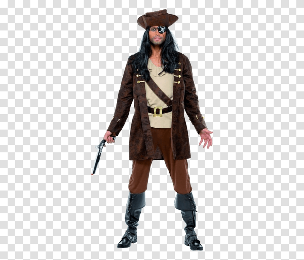 Pirate, Person, Costume, Coat Transparent Png