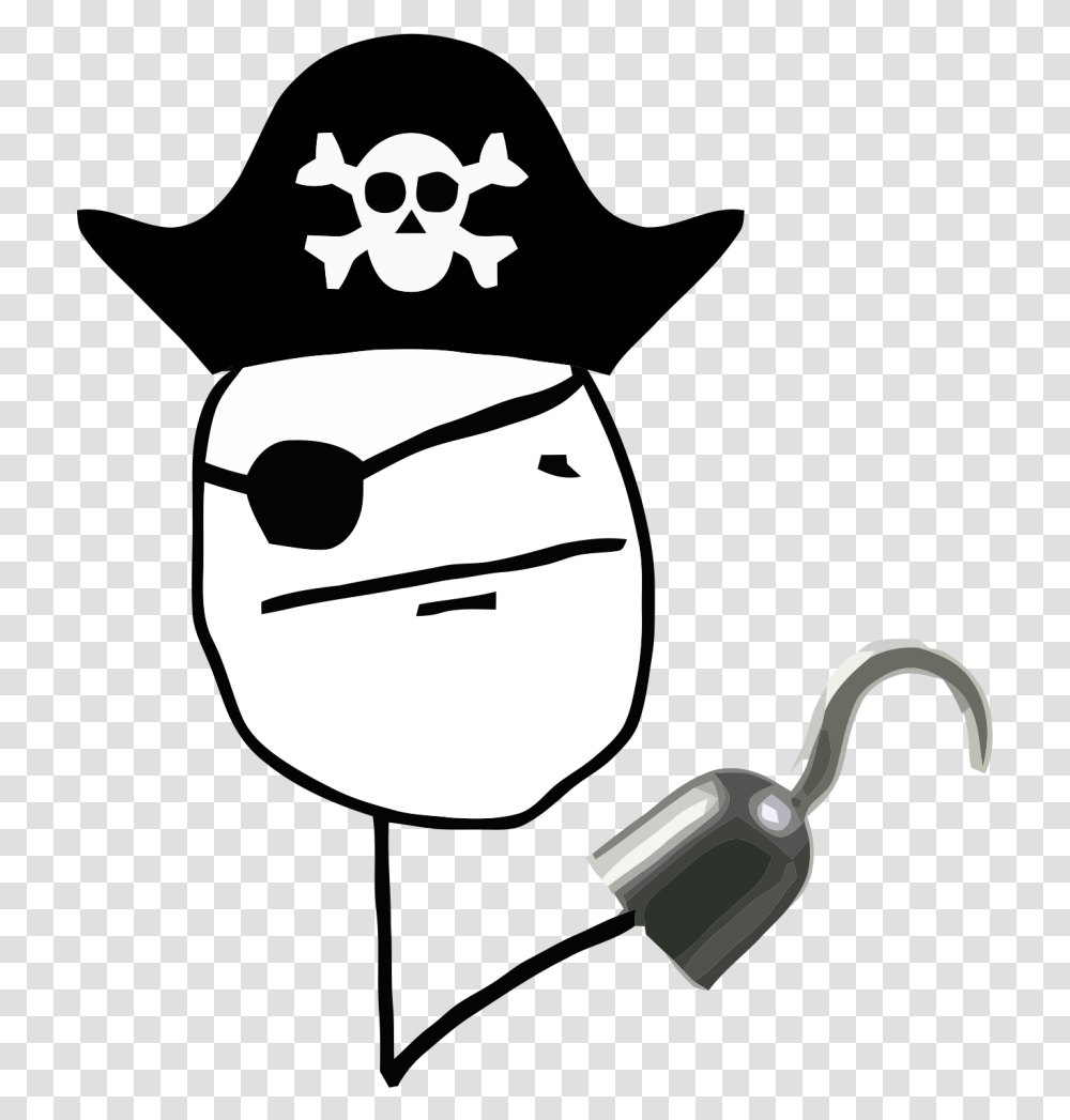 Pirate Poker Face Hd Download Download Pirate Poker Face Meme, Bottle, Stencil Transparent Png
