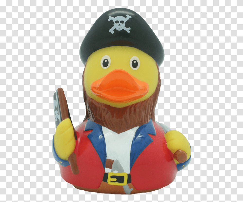 Pirate Red Rubber Duck Duck, Outdoors, Food, Nature, Figurine Transparent Png