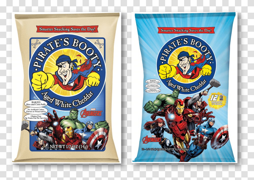 Pirate's Booty Avengers Cheese Doodles Pirate's Booty, Label, Food, PEZ Dispenser Transparent Png