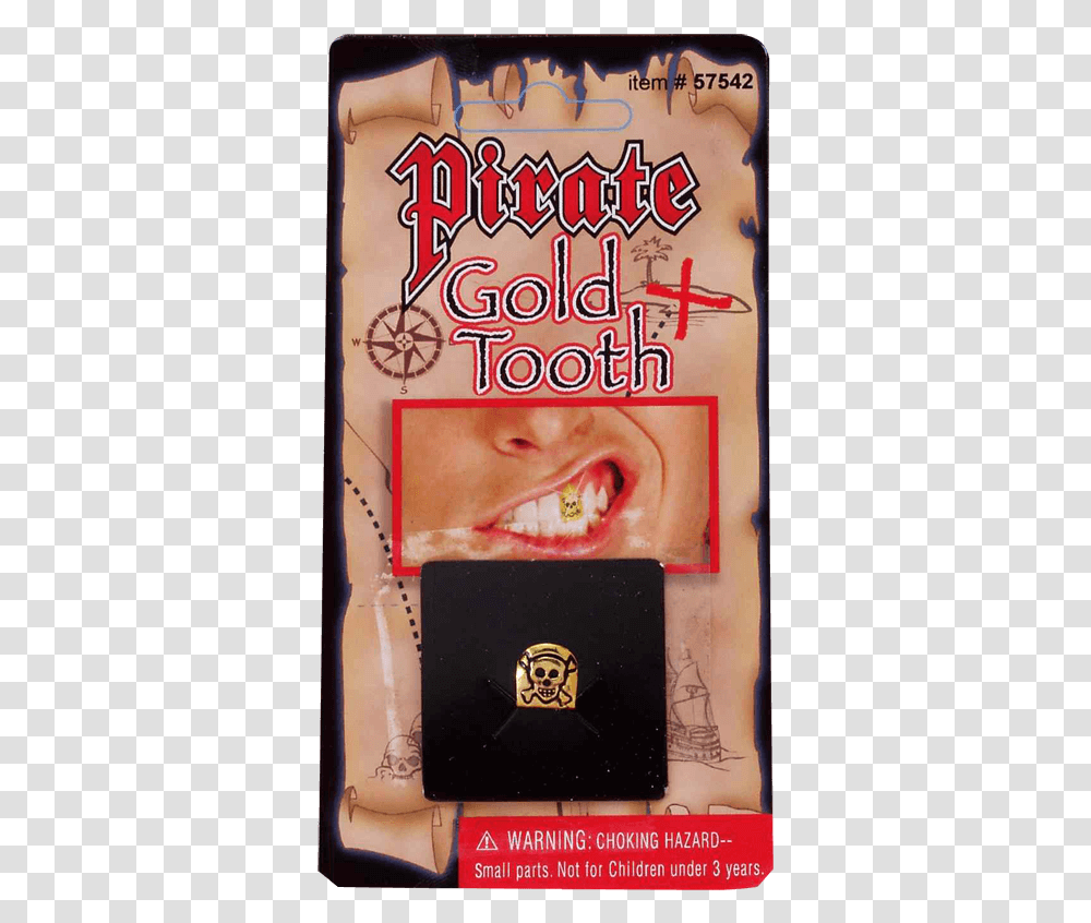Pirate's Gold Skull Tooth Cap Piracy, Advertisement, Poster, Interior Design, Indoors Transparent Png