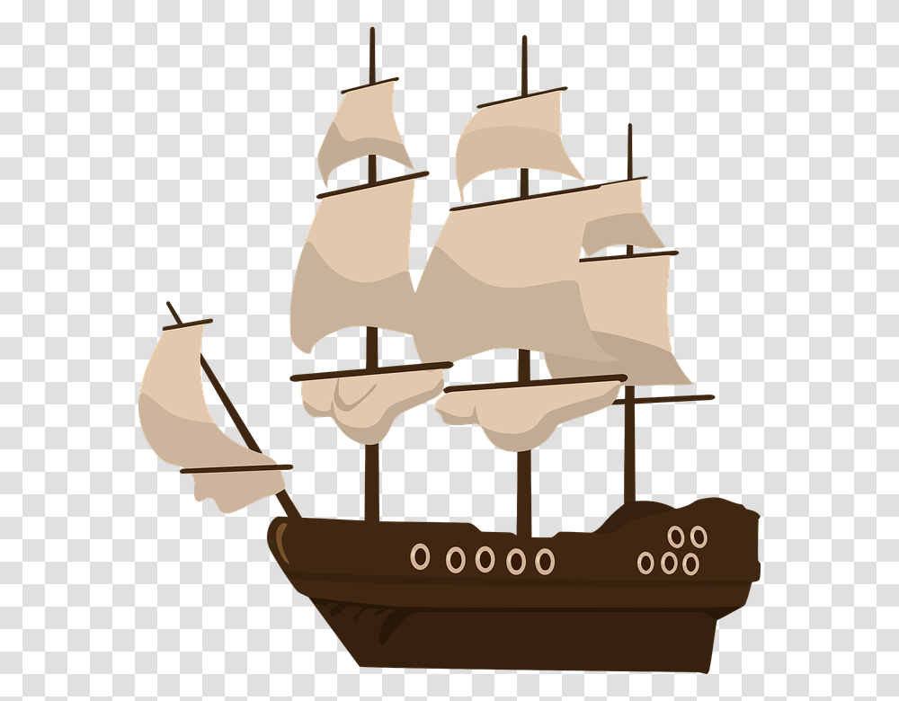 Pirate Ship Cartoon 1 Buy Clip Art Pirate Boat Clip Art, Leisure Activities, Musical Instrument, Vehicle, Transportation Transparent Png