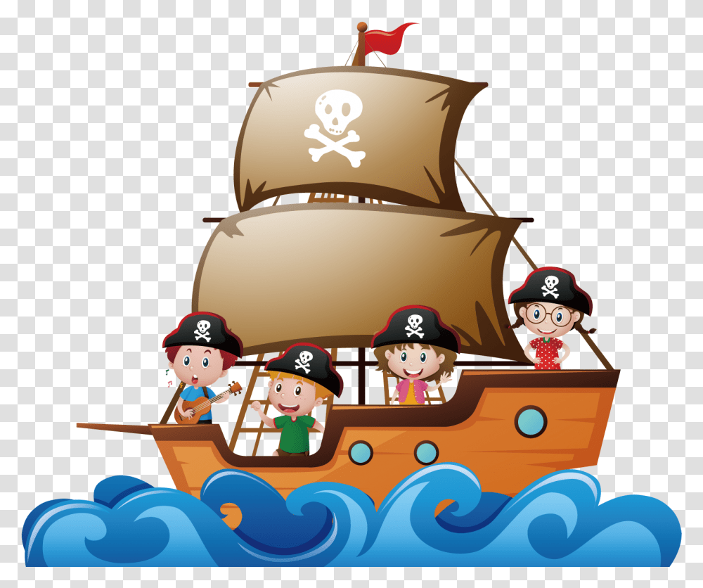 Pirate Ship Clip Art Baby Pirate Border, Outdoors, Nature Transparent Png