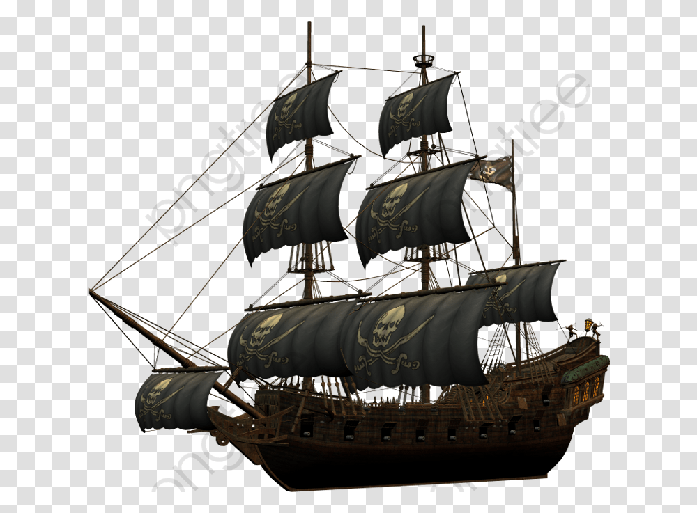 Pirate Ship Clipart Pirate Ship, Light, Boat, Vehicle, Transportation Transparent Png