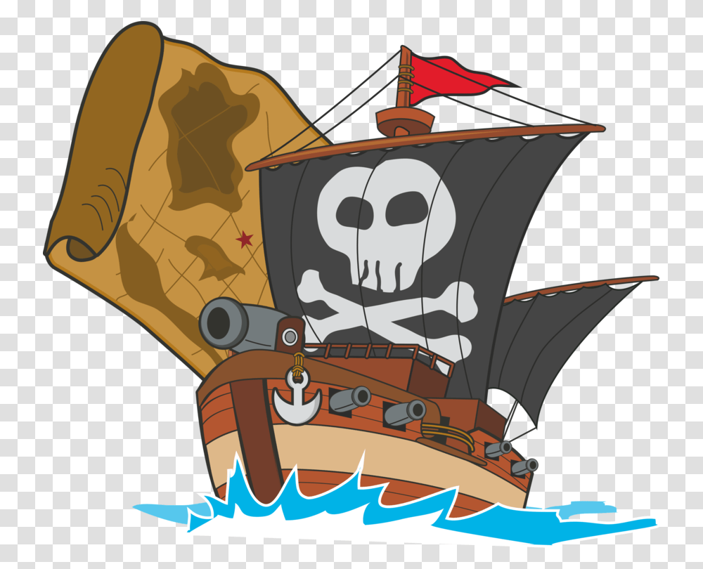 Pirate Ship Drawing Computer Icons Silhouette, Logo, Trademark, Meal Transparent Png