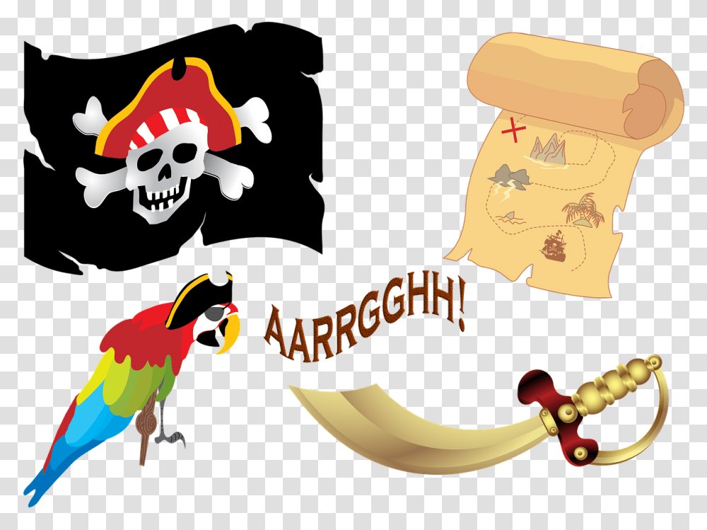 Pirate Ship Gold Treasure Free Image On Pixabay Background For Treasure Hunt, Bird, Animal, Person, Human Transparent Png
