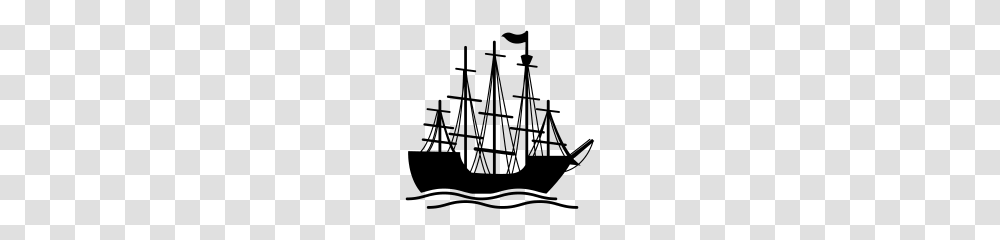 Pirate Ship On The Ocean Waves, Gray, World Of Warcraft Transparent Png