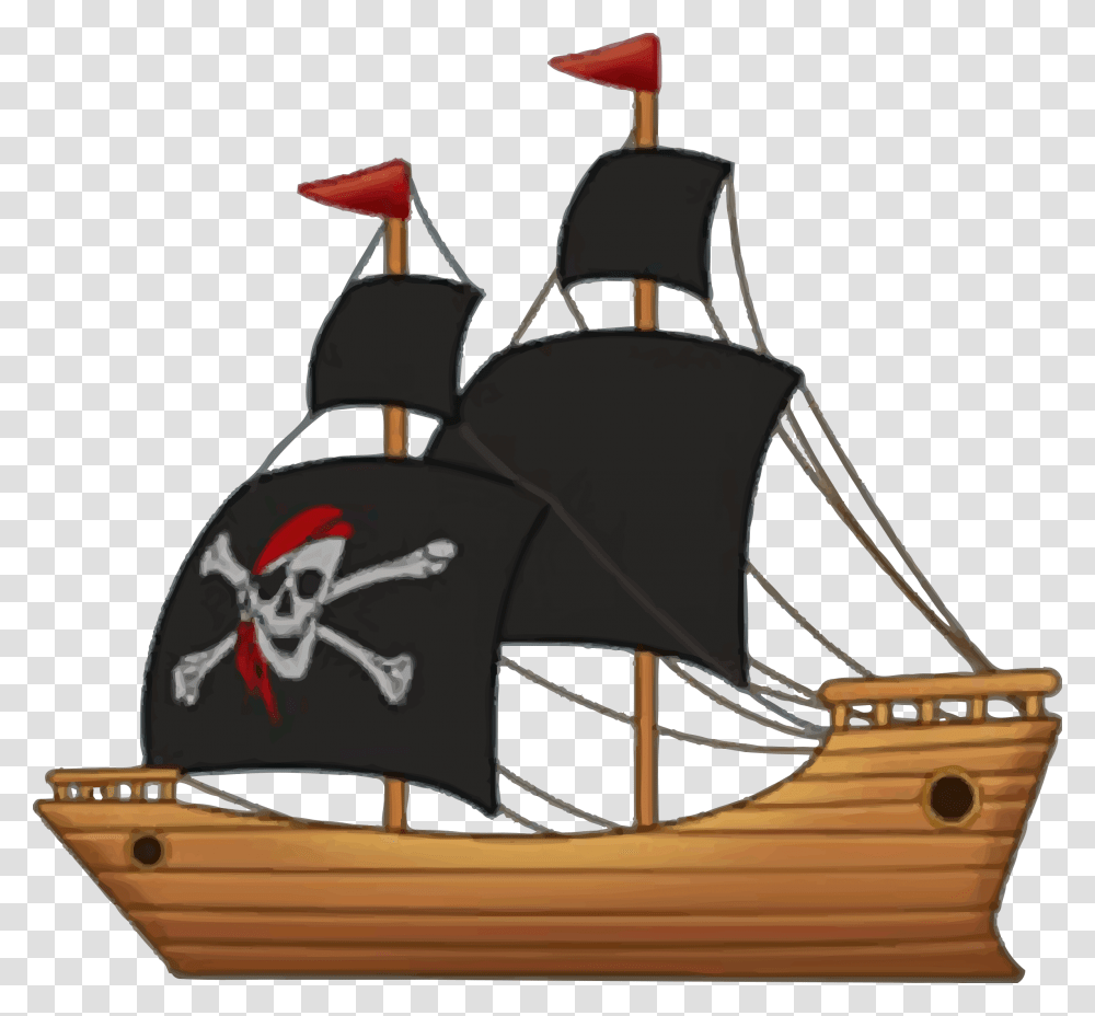 Pirate Ship Pirate Ship Clipart, Vehicle, Transportation, Boat, Rowboat Transparent Png