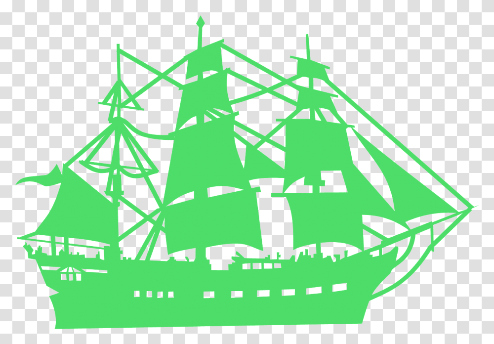 Pirate Ship Vector, Tree, Plant Transparent Png