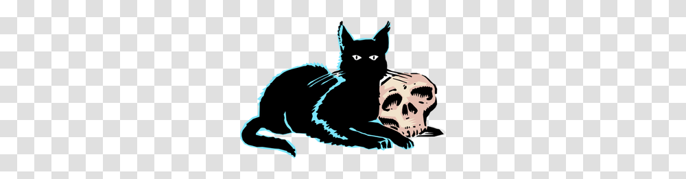 Pirate Skull And Crossbones Clip Art Free, Black Cat, Pet, Mammal, Animal Transparent Png