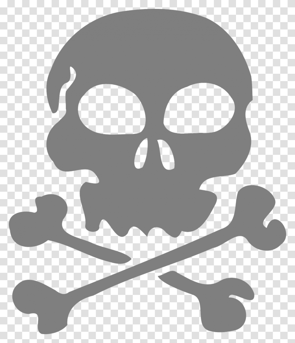 Pirate Skull And Crossbones, Stencil, Mask Transparent Png