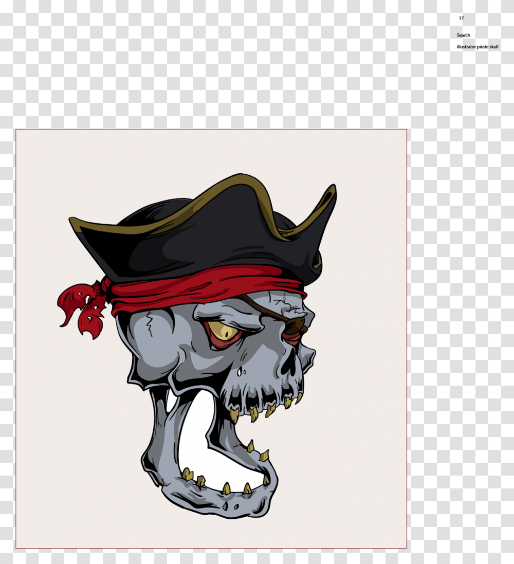 Pirate Skull Cartoon, Label, Costume, Sticker Transparent Png