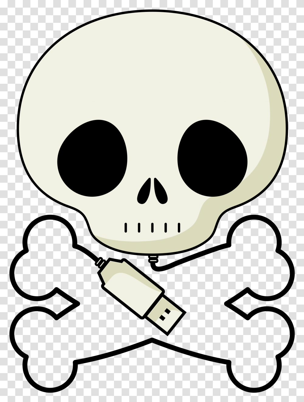 Pirate Skull Cute Skeleton Face, Stencil, Drawing, Performer Transparent Png