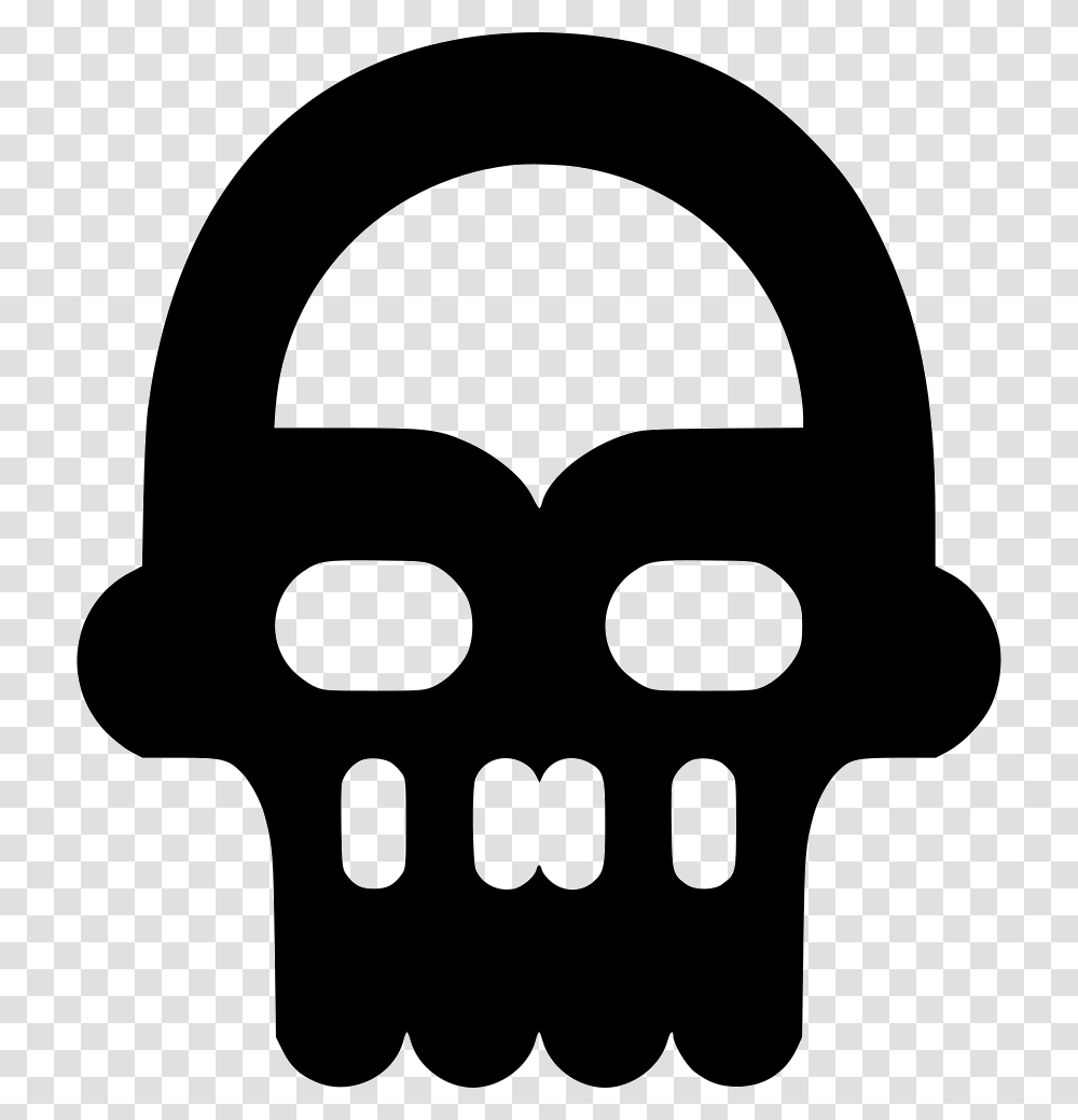 Pirate Skull Illustration, Stencil, Mask, Silhouette Transparent Png