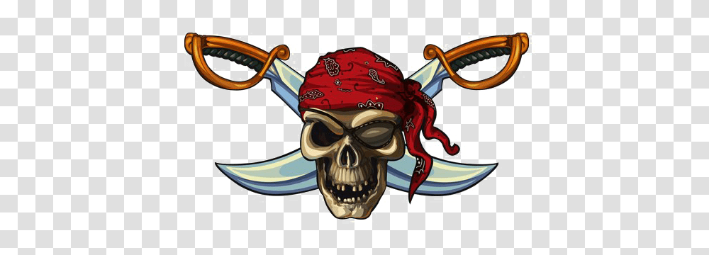 Pirate Skull Image Arts, Apparel, Headband, Hat Transparent Png