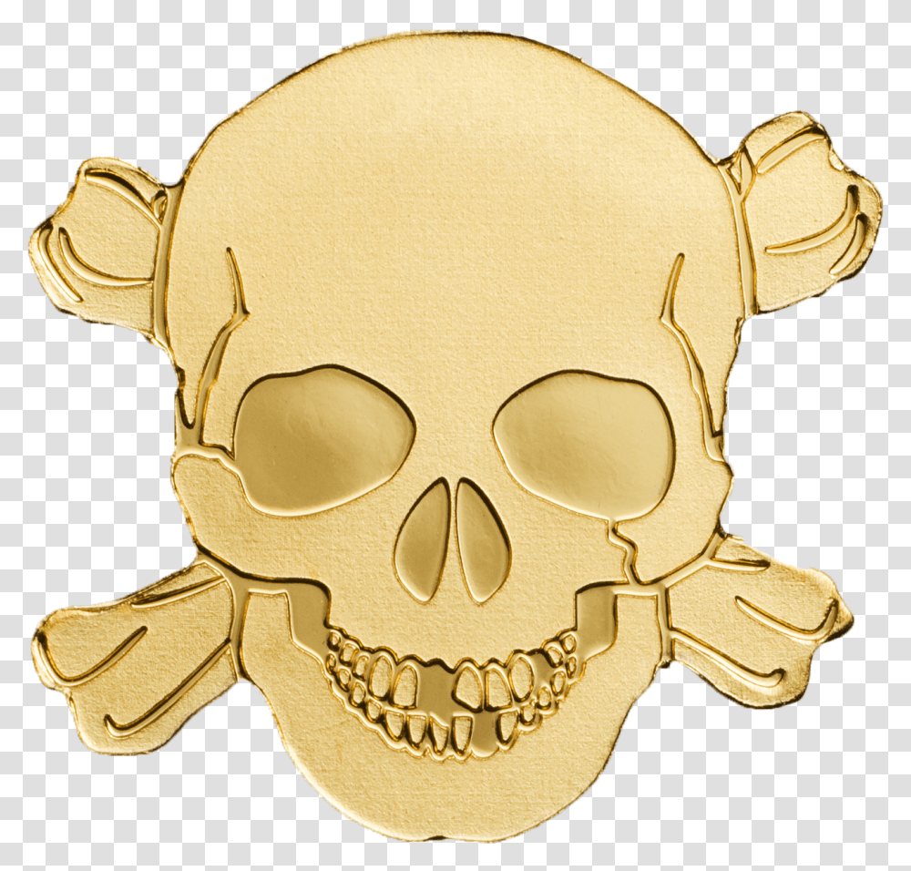 Pirate Skull Image Gold Coin, Label, Text, Sunglasses, Accessories Transparent Png