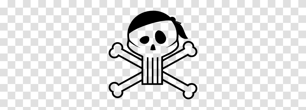 Pirate Skull Stickers Car Decals, Stencil Transparent Png