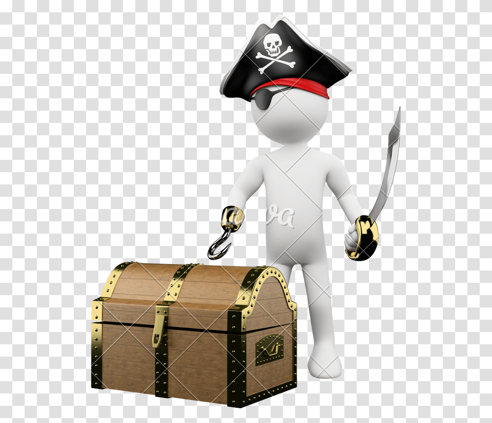 Pirate With Treasure, Person, Human Transparent Png