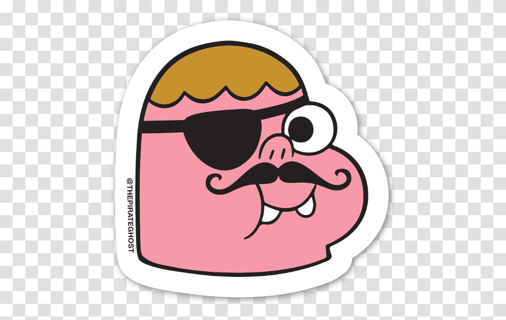 Pirateghost Clarence Stickerapp Clarence Sticker, Label, Text, Sunglasses, Accessories Transparent Png