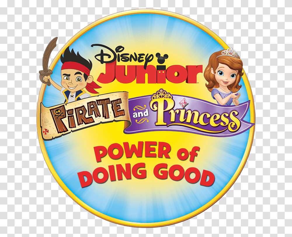 Pirates And Princess Disney Junior, Disk, Dvd, Label Transparent Png