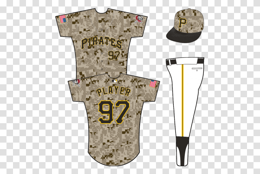 Pirates Camo Uniform Cleveland Indians Home Uniforms, Shirt, Apparel, Jersey Transparent Png