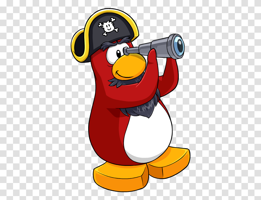 Pirates Clipart Telescope Club Penguin Rockhopper Telescope, Photography, Bird, Animal Transparent Png