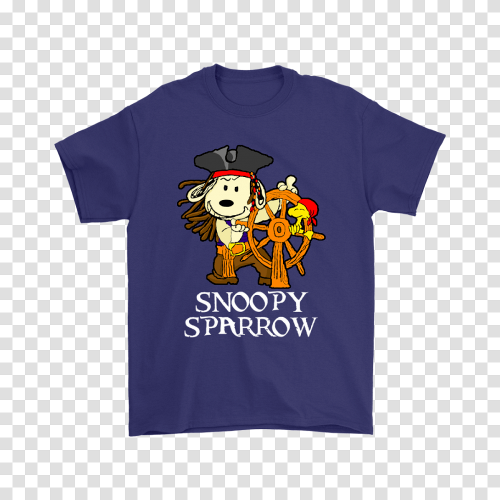 Pirates Of The Caribbean Captain Snoopy Sparrow Shirts Snoopy Facts, Apparel, T-Shirt Transparent Png