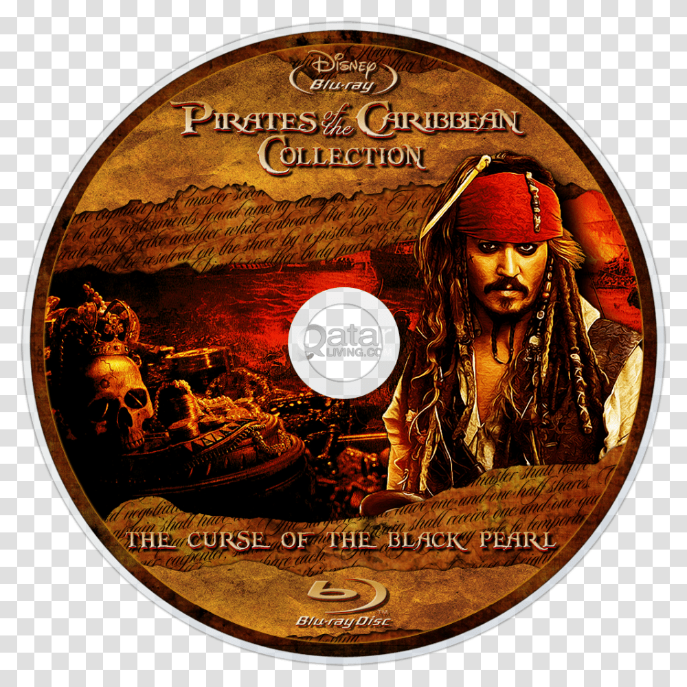Pirates Of The Caribbean English Hd Full Movie Dvd, Disk, Person, Human, Poster Transparent Png